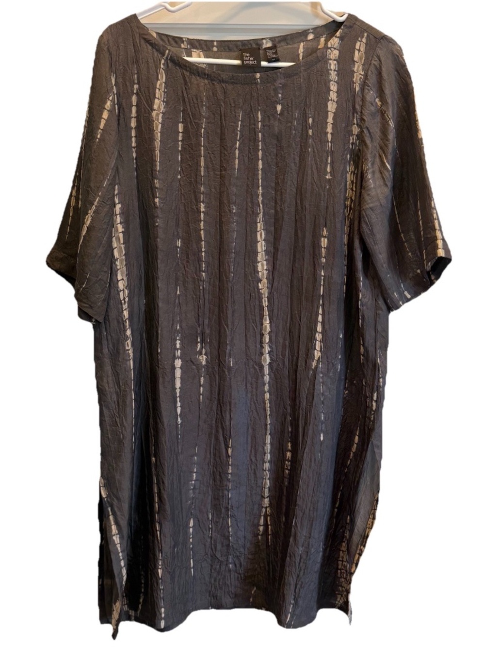the fisher project Silk Tunic Gray Size Small